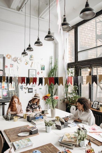 3) Set up communal crafting spaces equipped with diverse supplies,inviting spontaneous creativity and spontaneous‍ collaborations among attendees