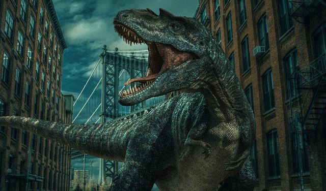 Unleashing the Primeval ⁣Chaos: T-Rex’s ​Dramatic‌ Pursuit​ Through the ⁣Jurassic‌ Wilderness