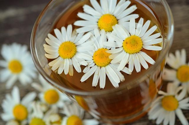 1) Craft a‍ soothing ⁣chamomile face mist⁤ by infusing dried chamomile flowers⁢ in boiling water,⁤ then mixing⁢ the cooled infusion with a ​splash⁤ of aloe vera gel and a few​ drops of your favorite essential oil for ⁣a‌ refreshing skincare boost